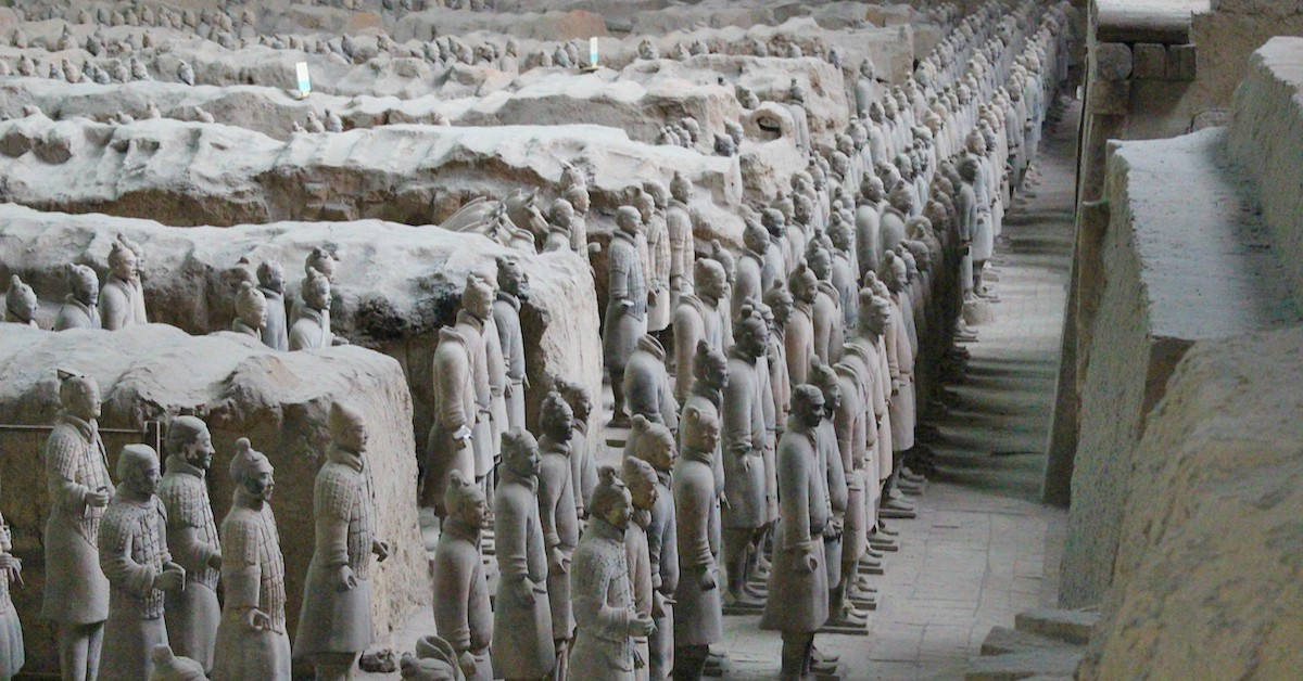 Ancient Stone Warriors Stand Strong In Xi'an Wallpaper