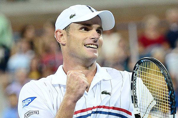 Andy Roddick Focusing On A Tennis Match Wallpaper