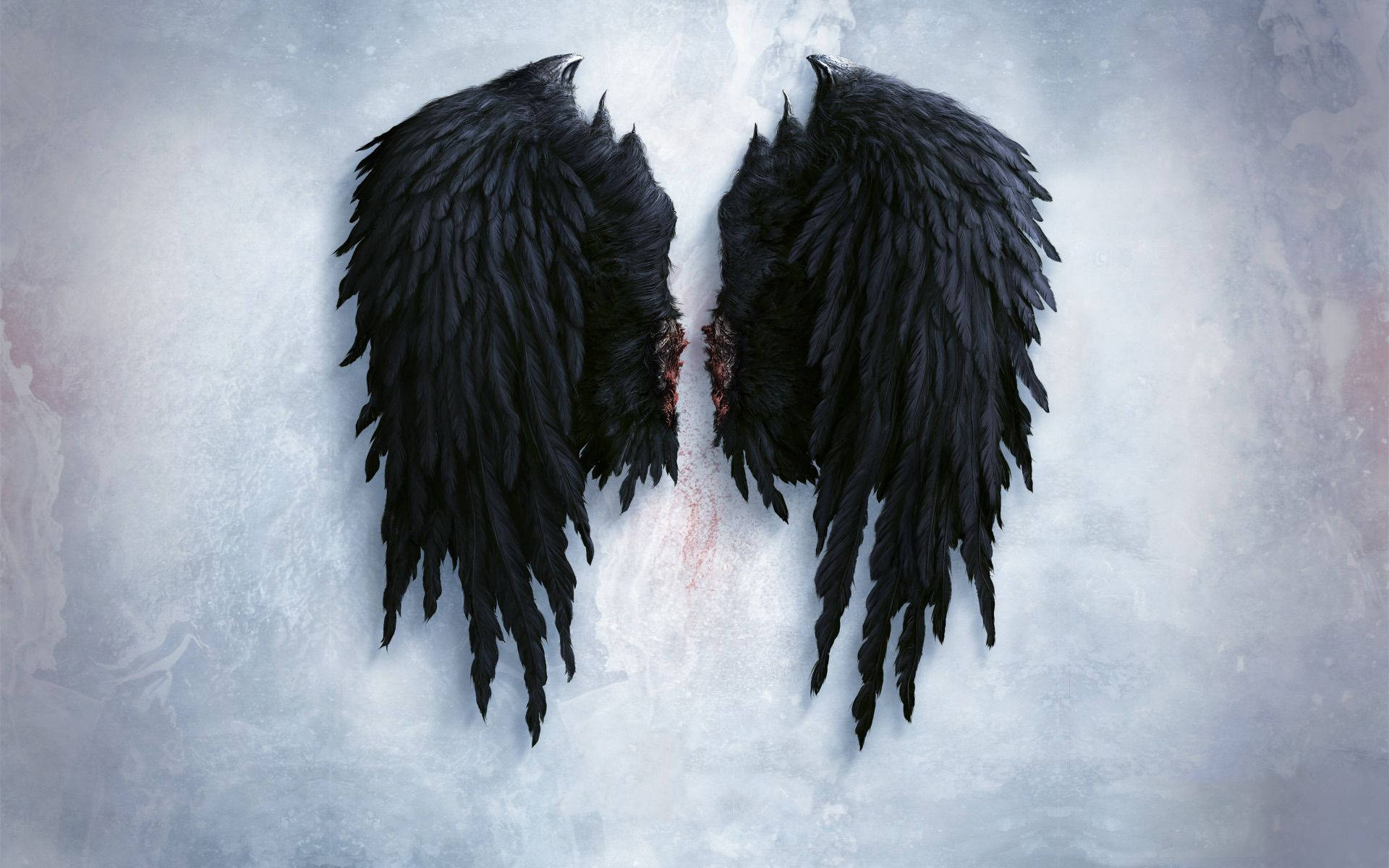 Angel Black Wings Wallpaper