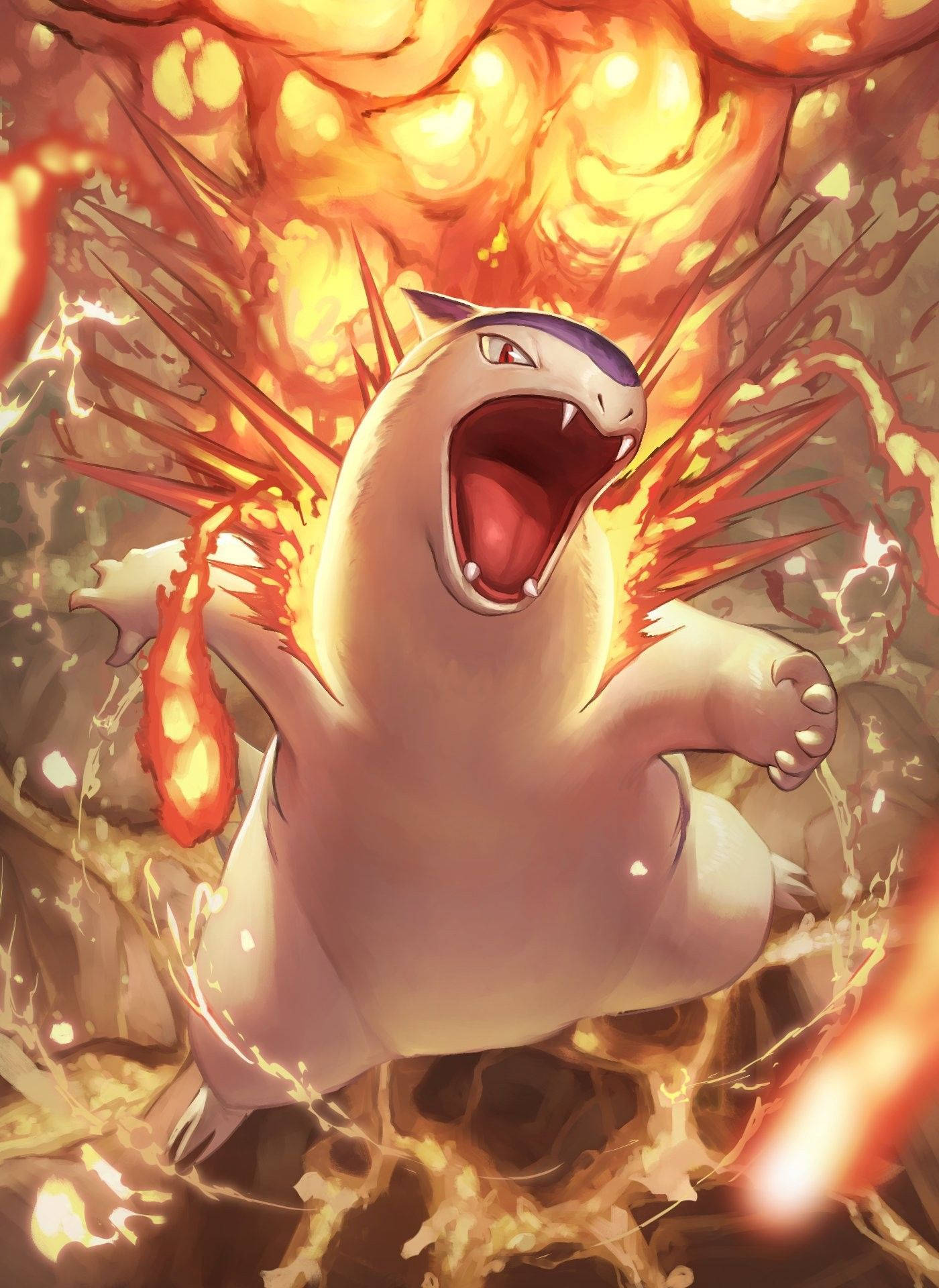 Angry Face Of Typhlosion Wallpaper