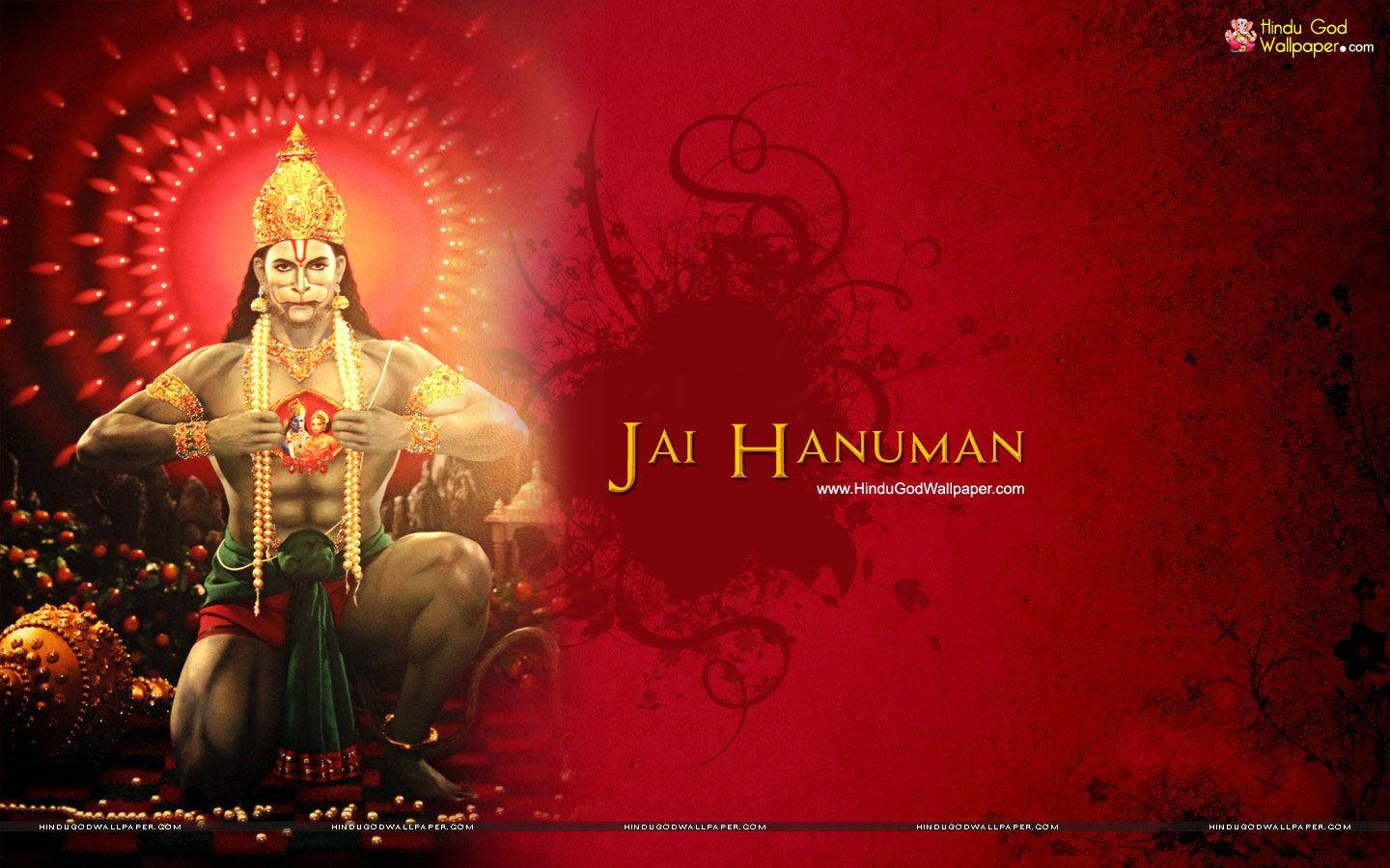 Angry Hanuman With Dangling Earring Wallpaper