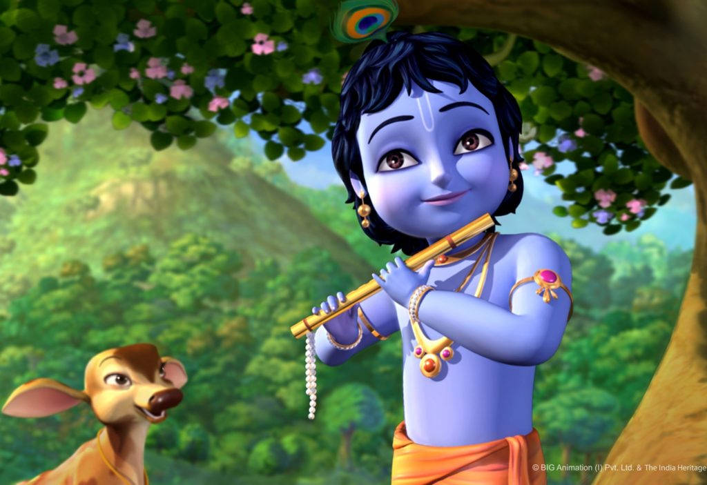 Animated Cartoon Rama Background Wallpaper