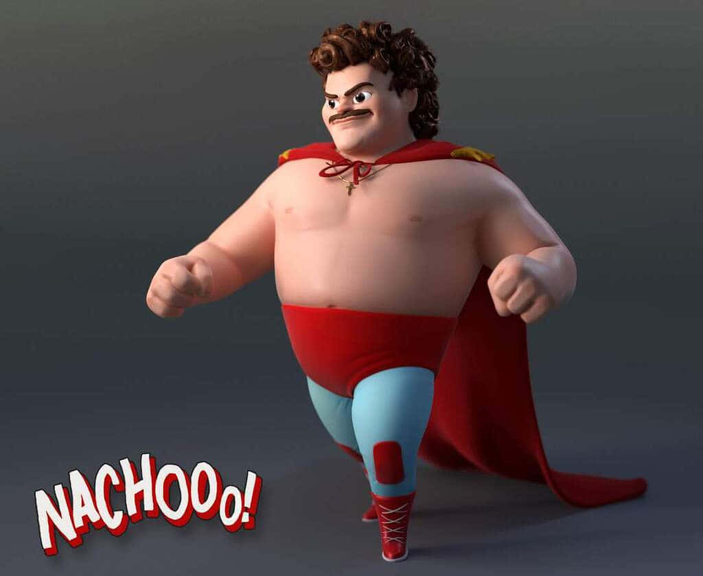 Animated Nacho Libre Character Running Wallpaper