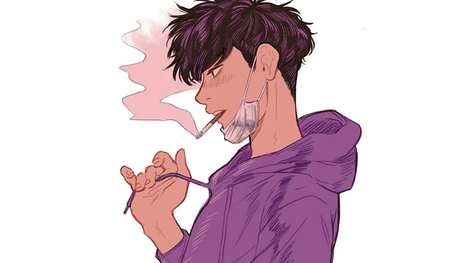 anime boy smoking cigarette wallpaper Wallpapers Anime Smoking pics