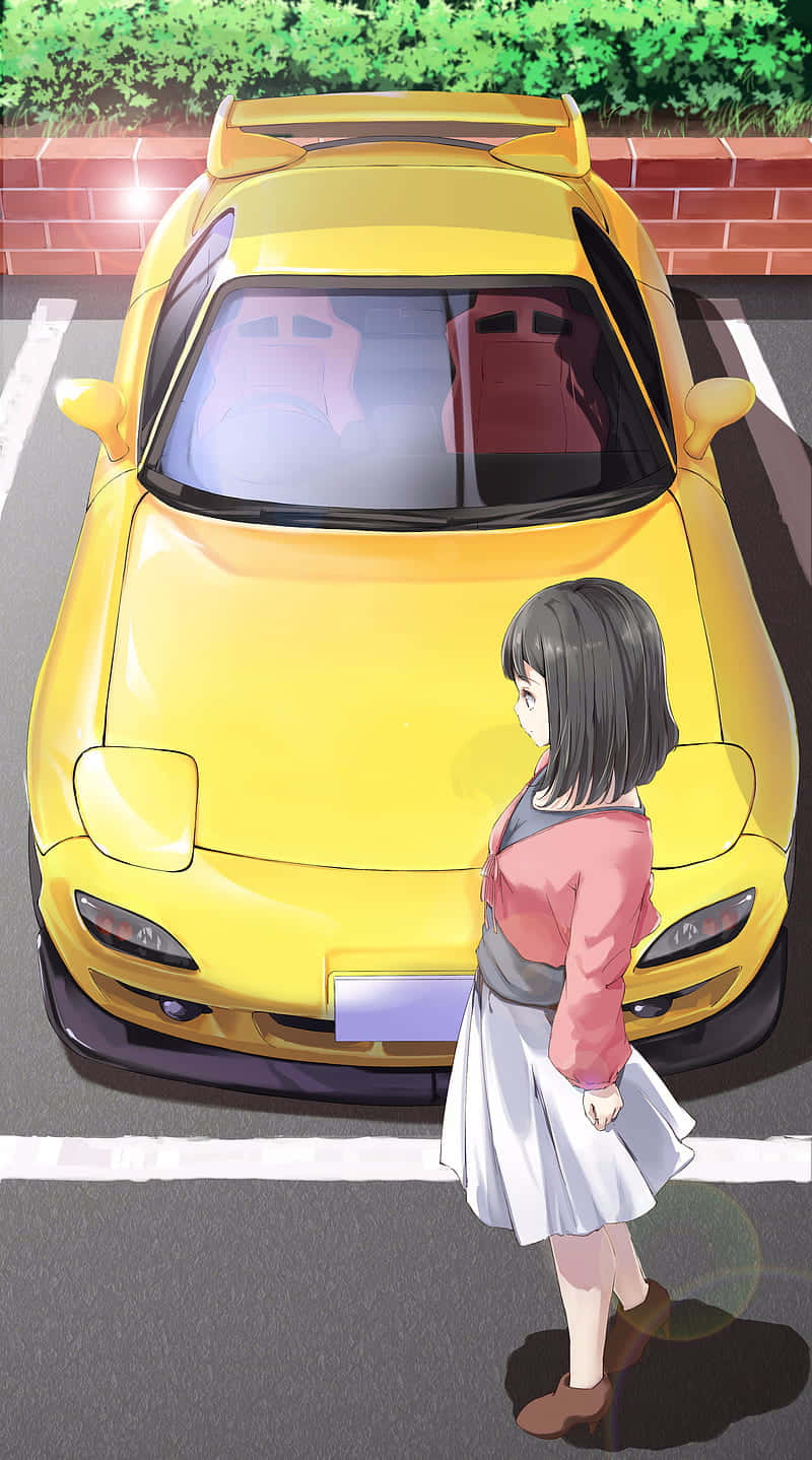 Anime Drift Character Ready For Action Wallpaper