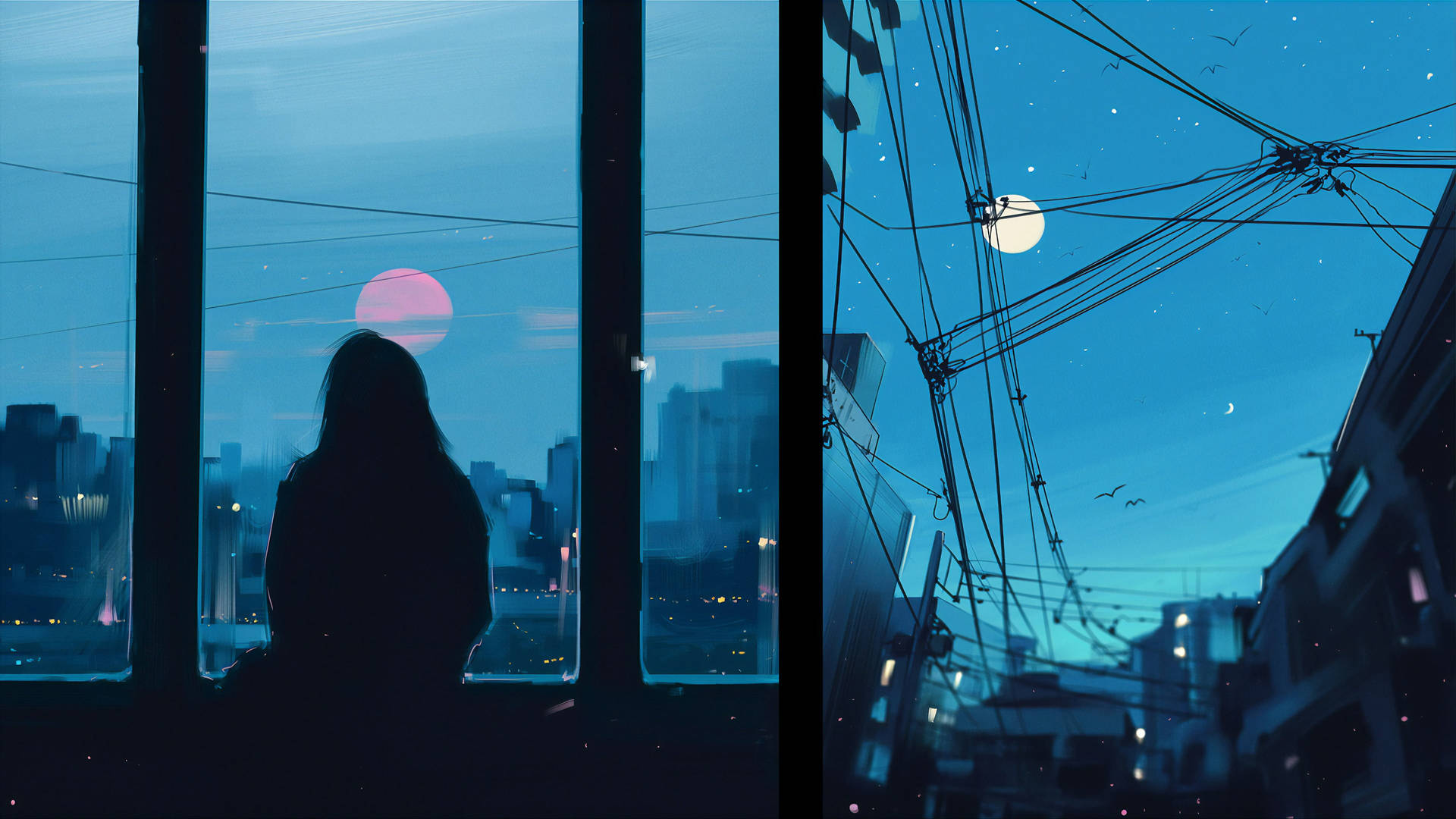 Anime Girl By Window Sad 4k Wallpaper