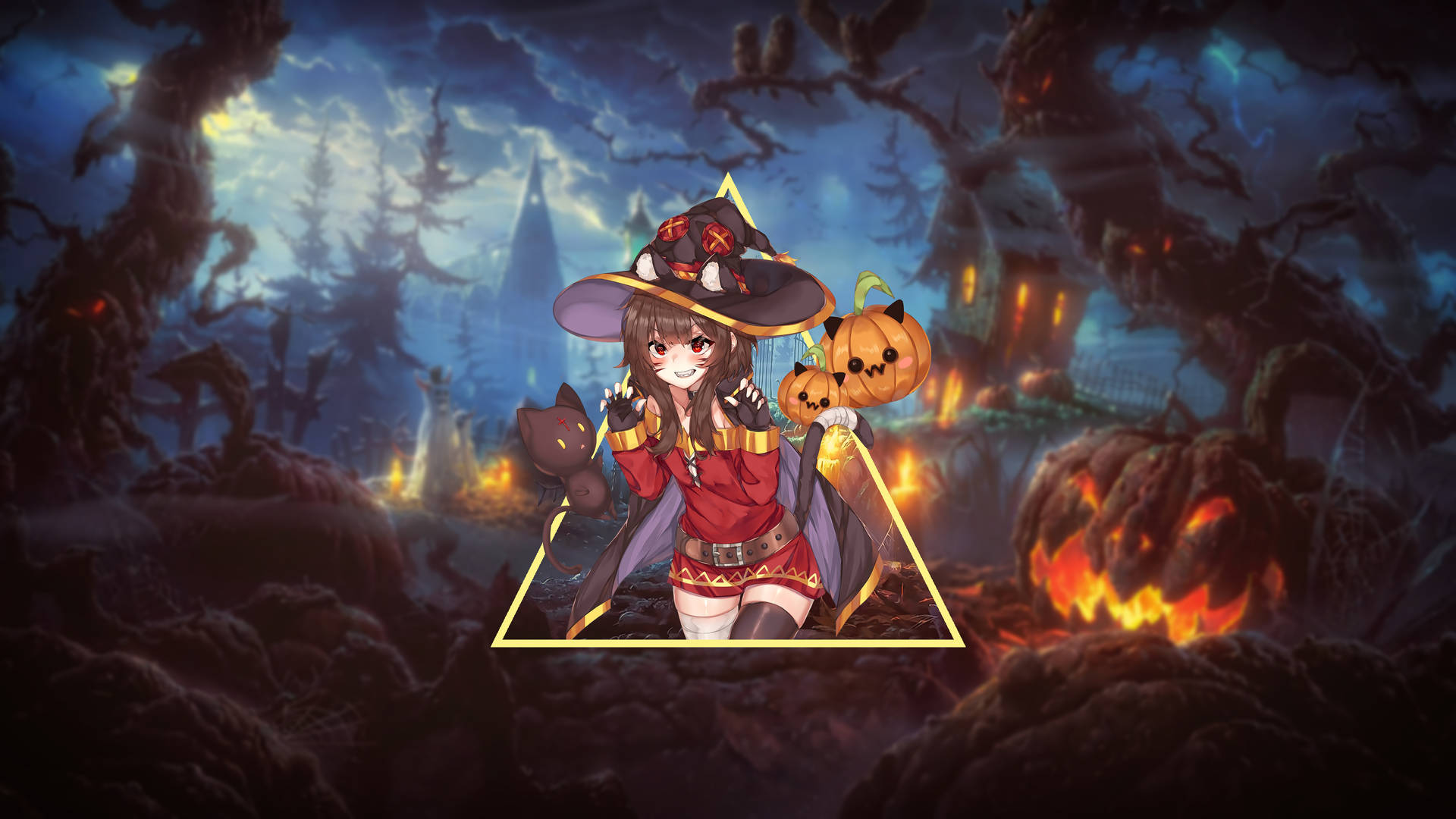 Anime Live Halloween Megumin Wallpaper