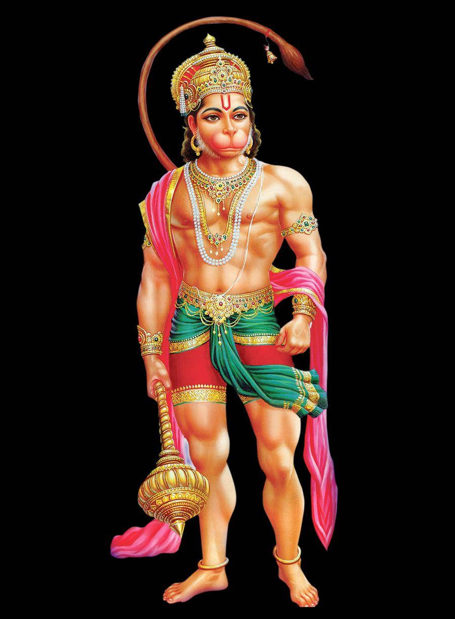 Anjaneya Colored Figure Wallpaper