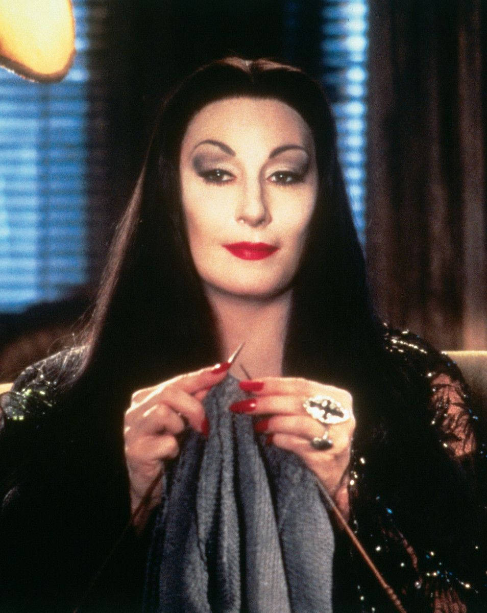 Anjelica Huston Morticia Addams Wallpaper