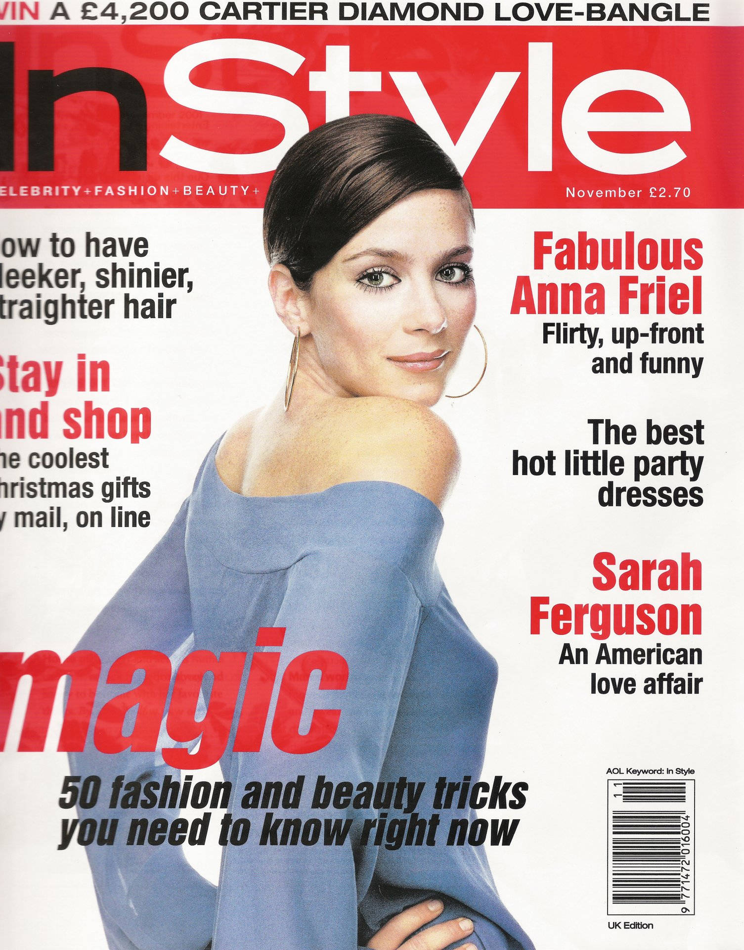 Anna Friel Fashion Beauty Cover Wallpaper | WallpapersOK, image size:1505x1920