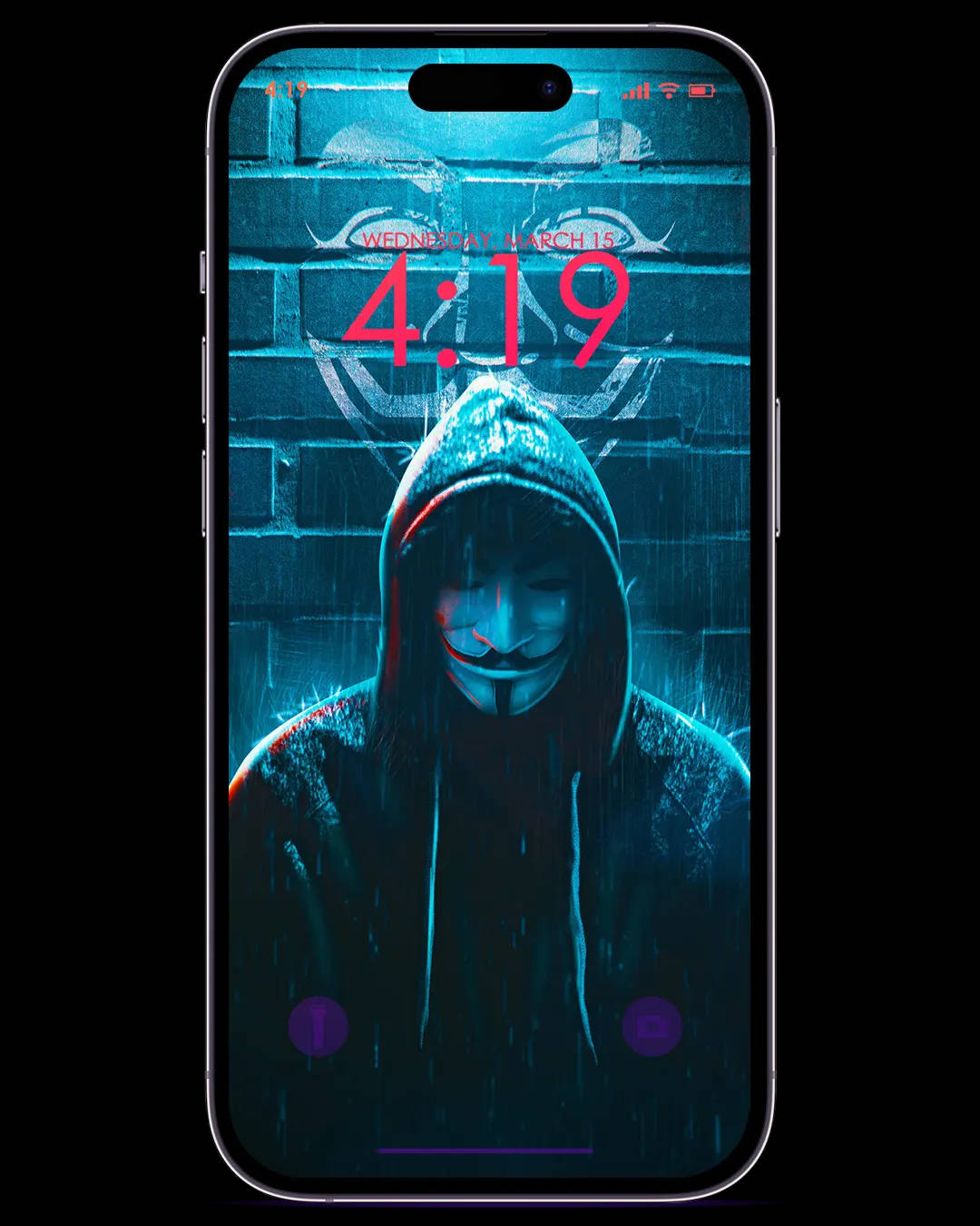 Anonymous Hacker Wednesday Mobile Phone Wallpaper