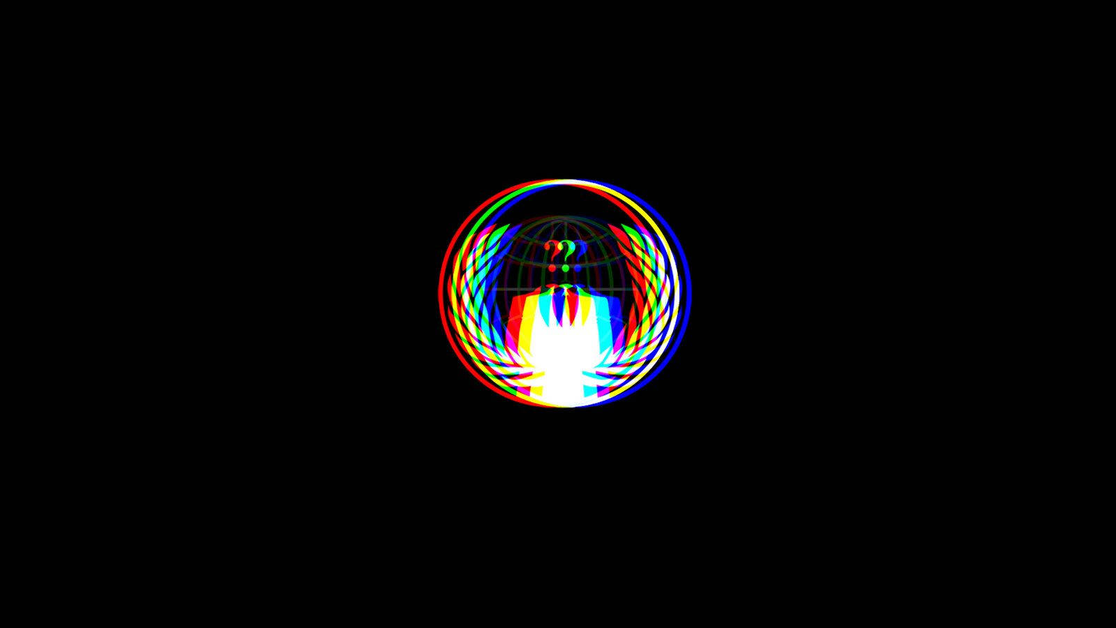 Anonymous Logo Blur Wallpaper