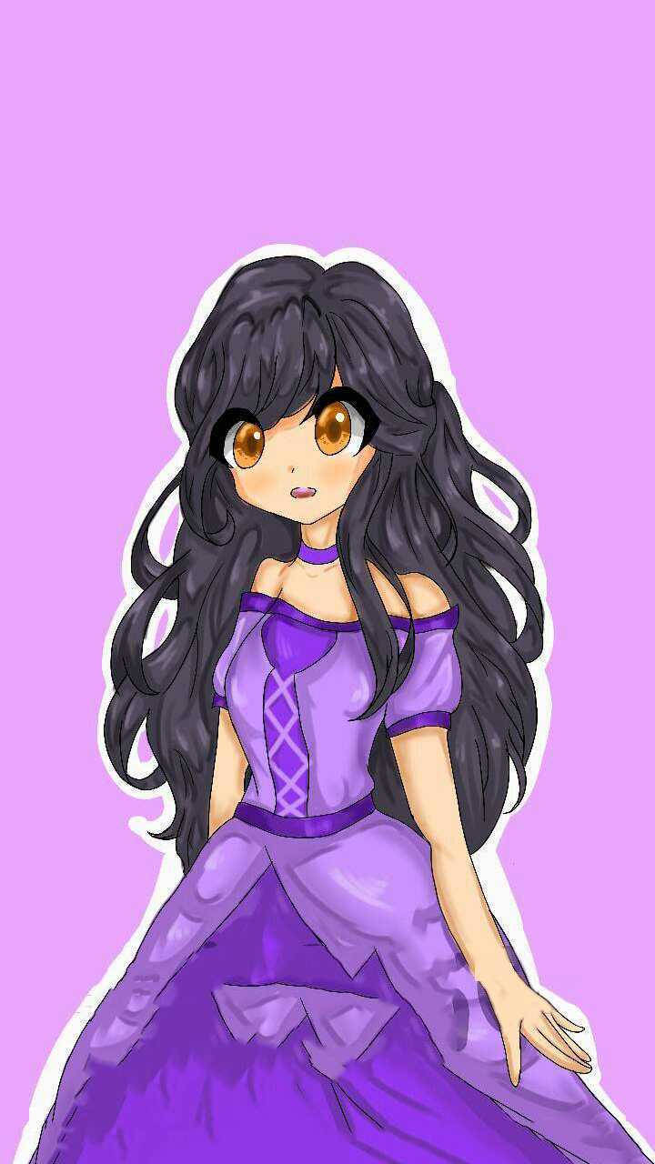 Aphmau Purple Gown Wallpaper