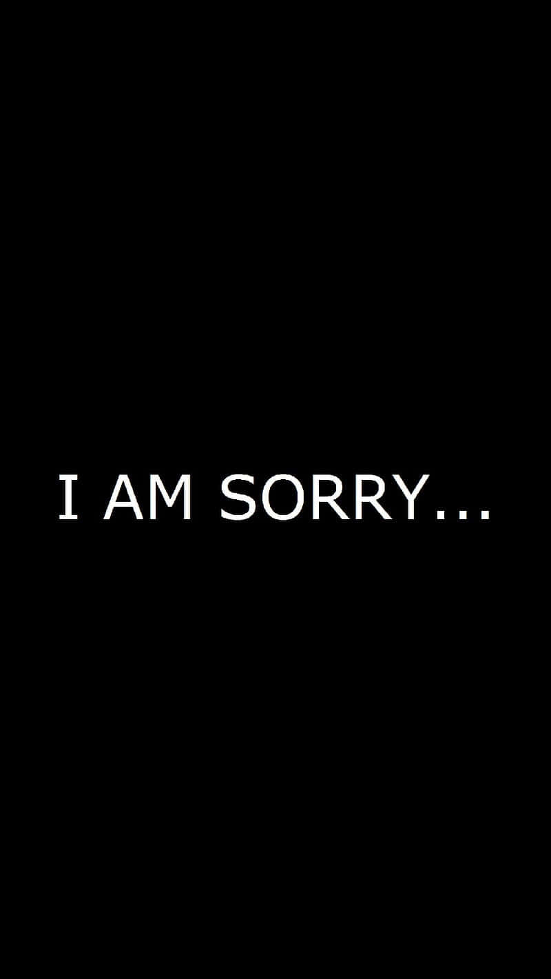 Apology Statement Black Background Wallpaper