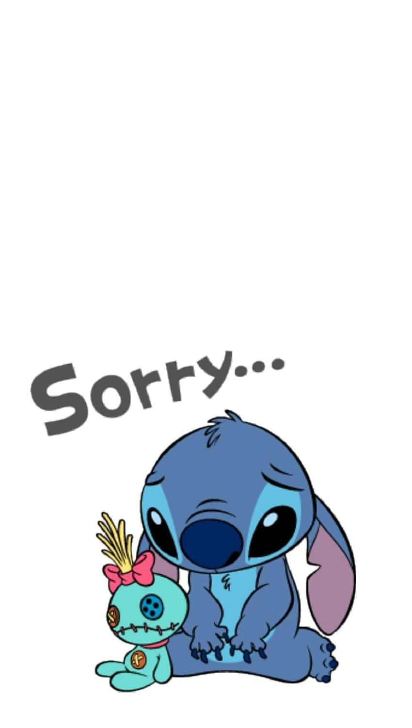 Apology Stitchand Scrump Wallpaper