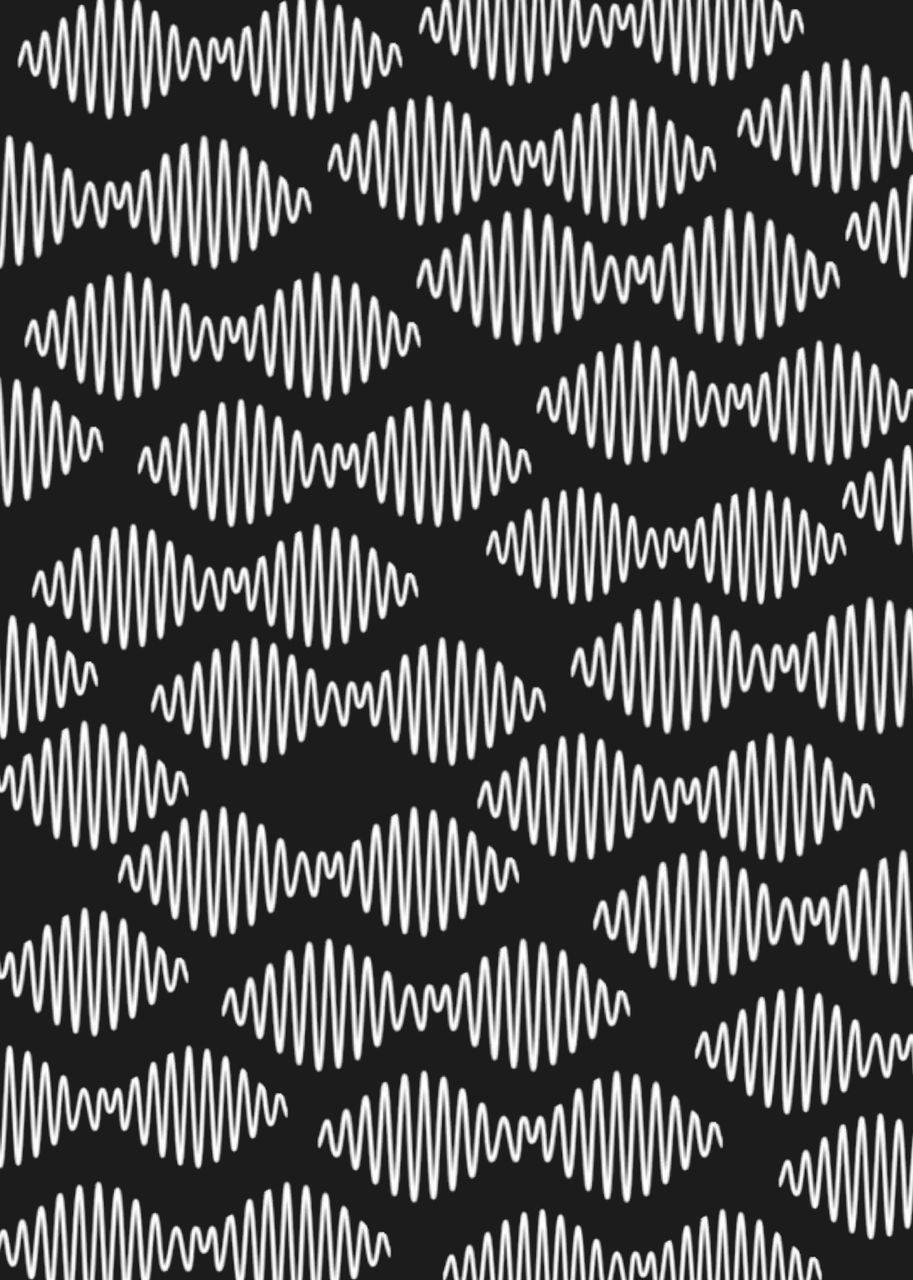 Arctic Monkeys' Logo In A Pattern Indie Phone Wallpaper