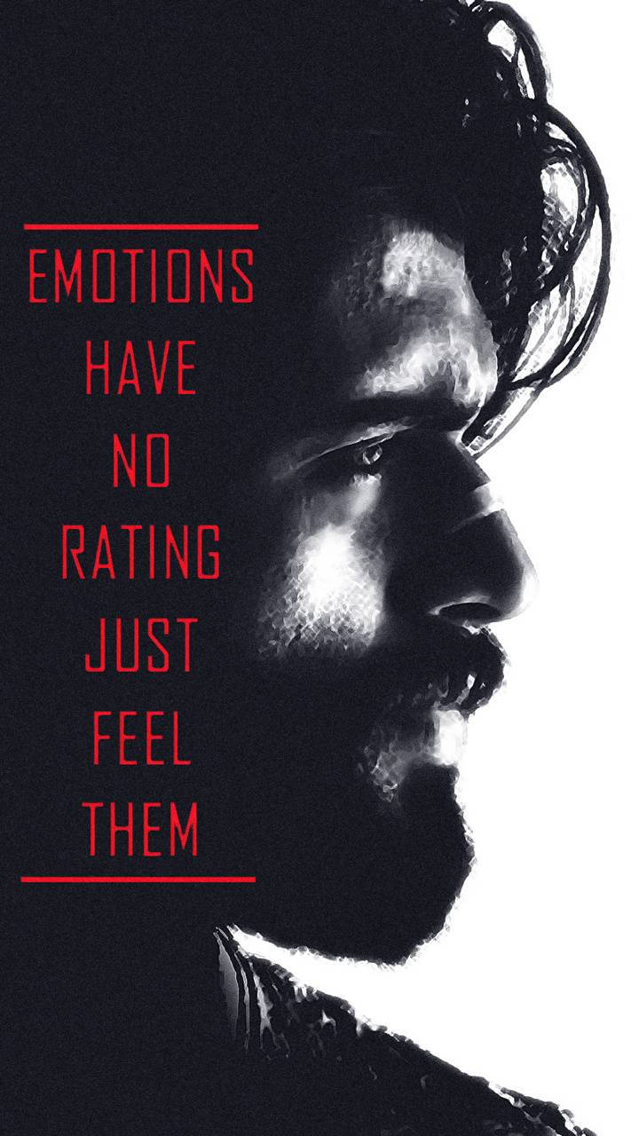 Arjun Reddy Red Font Quote Wallpaper