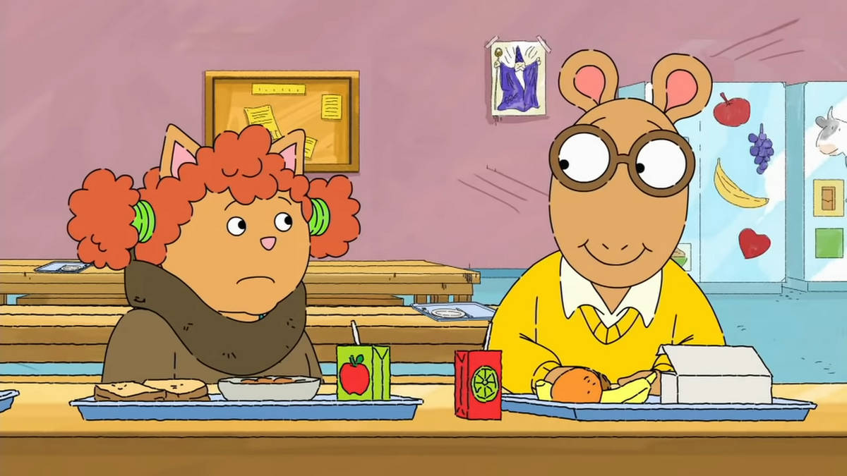 Arthur And Sue In Cafeteria Wallpaper