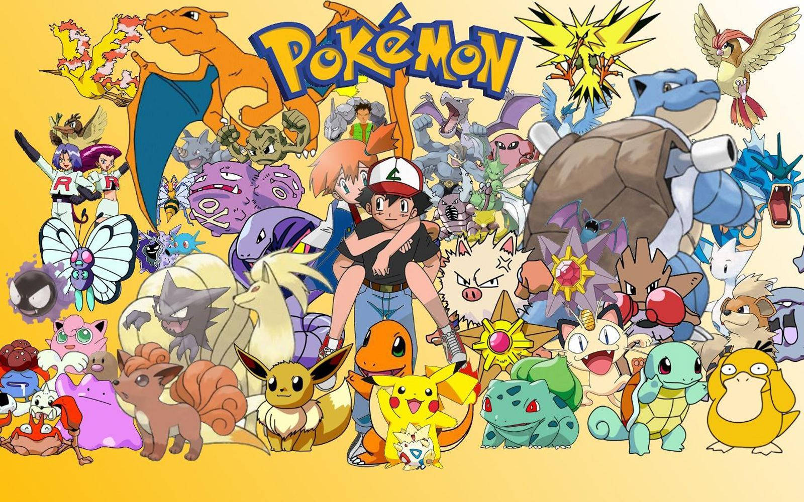Ash And Misty Pokemon Characters Wallpaper