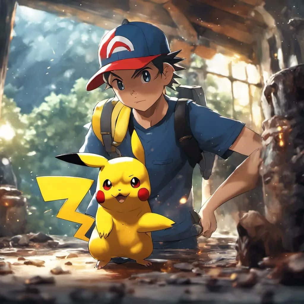 Ashand Pikachu Adventure Wallpaper