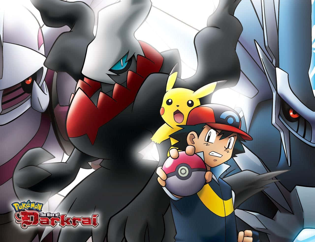 Ashand Pikachuwith Legendary Pokemon Darkrai Wallpaper