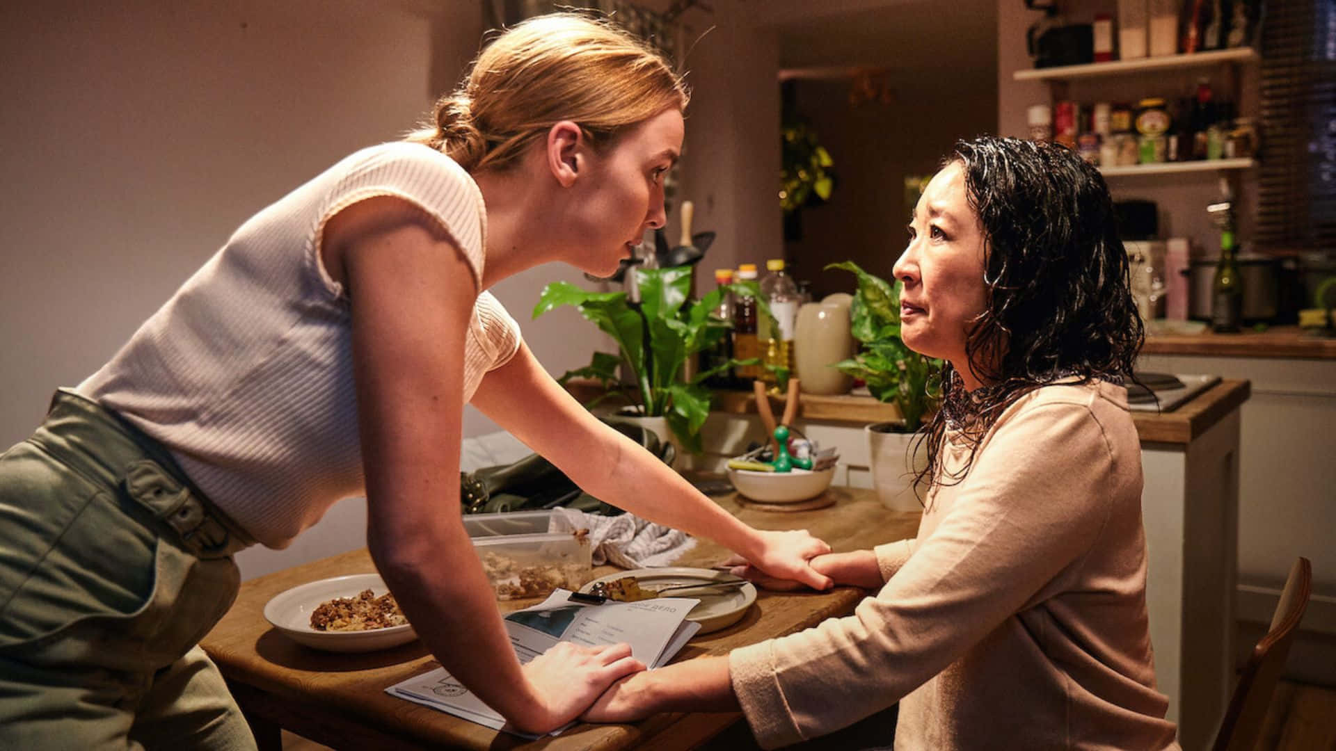 Assassins Face Off In Killing Eve Wallpaper