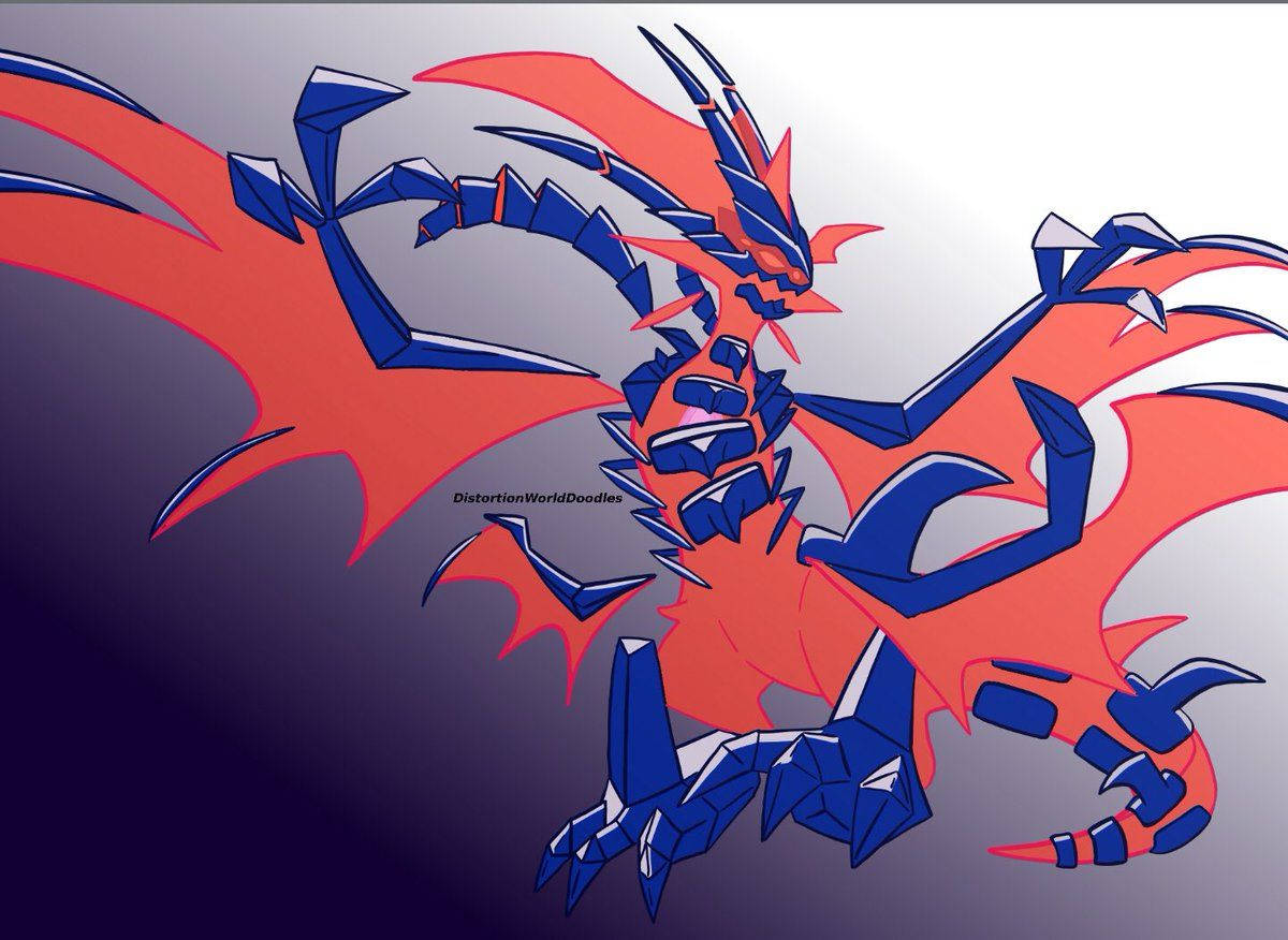 Astonishing Eternatus Dragon Body In Full Glory Wallpaper