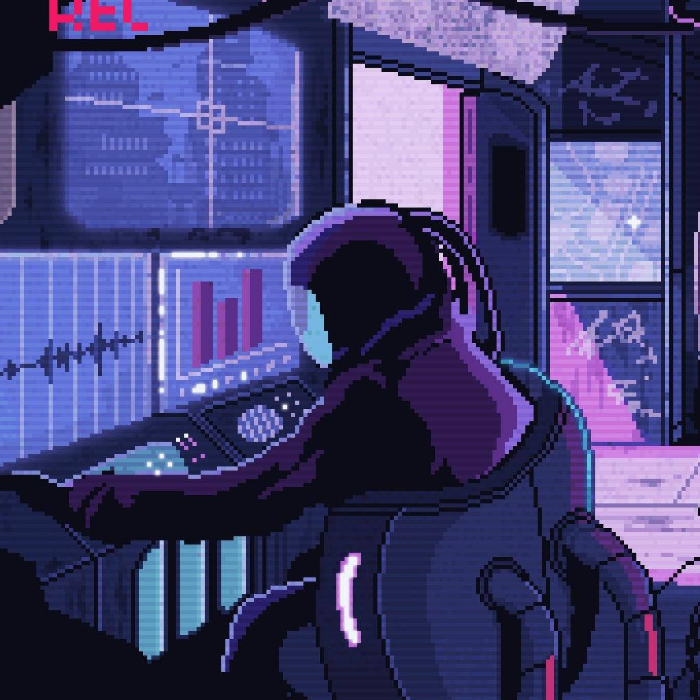 Astronaut Aesthetic Pixel Art Wallpaper