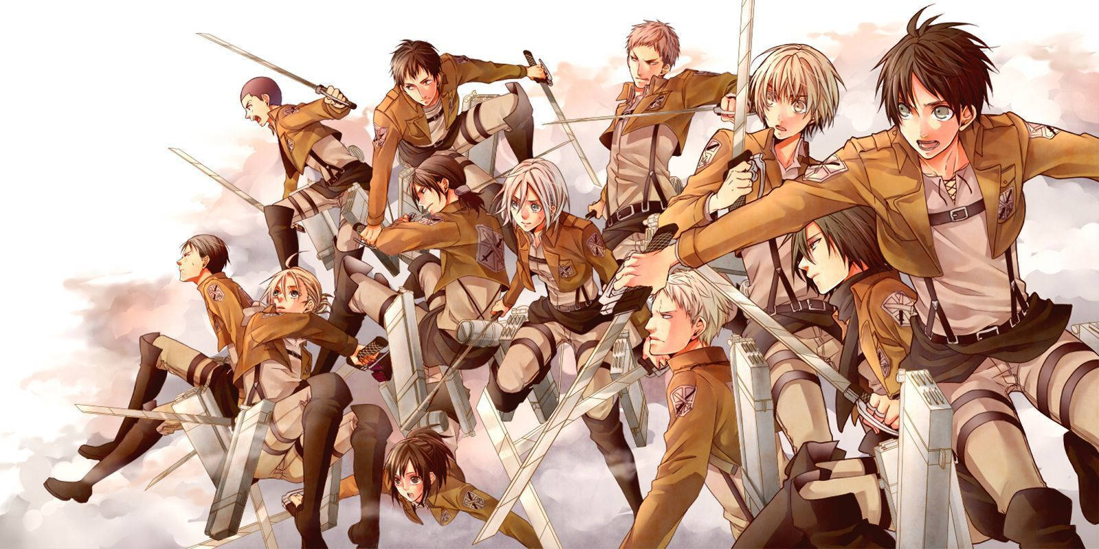 Attack On Titan Survey Corps Soldiers Wallpaper