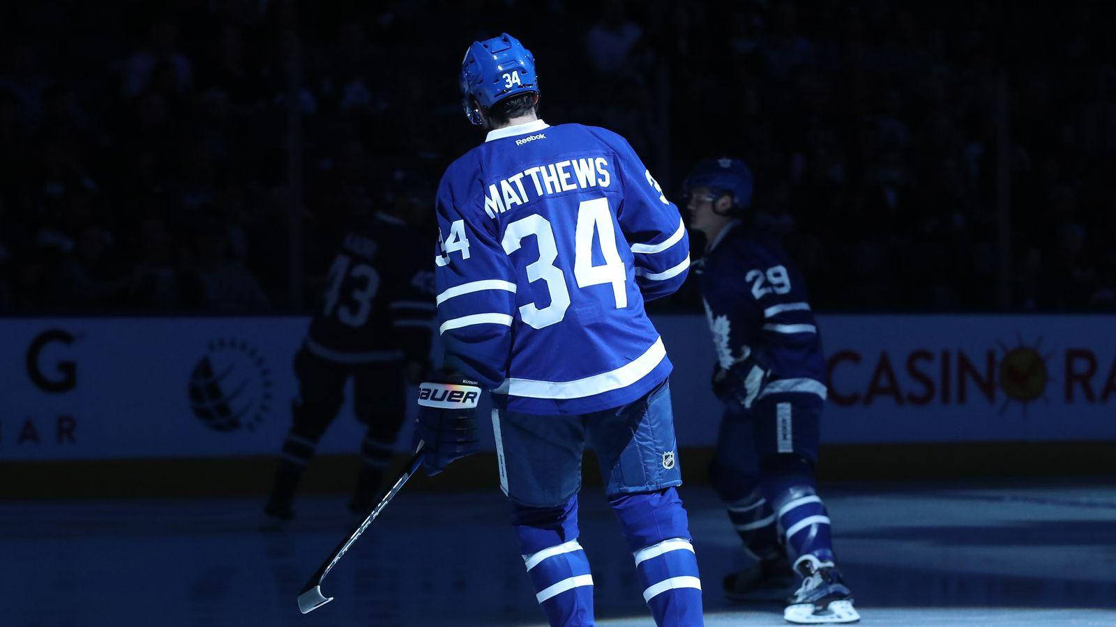 Auston Matthews Back View Wallpaper