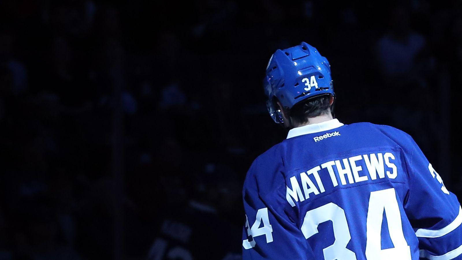 Auston Matthews Black Background Wallpaper