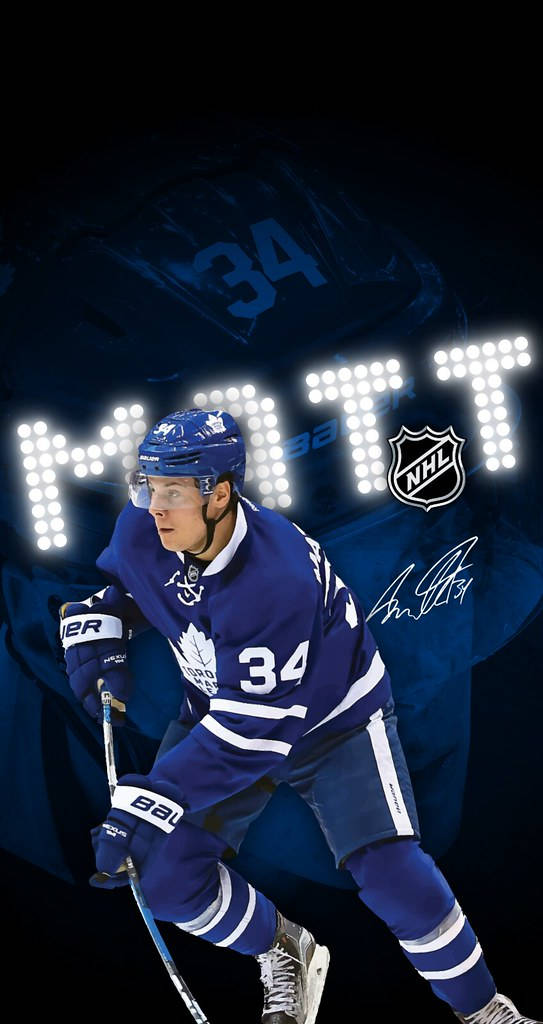 Auston Matthews In-game Action Shot Wallpaper