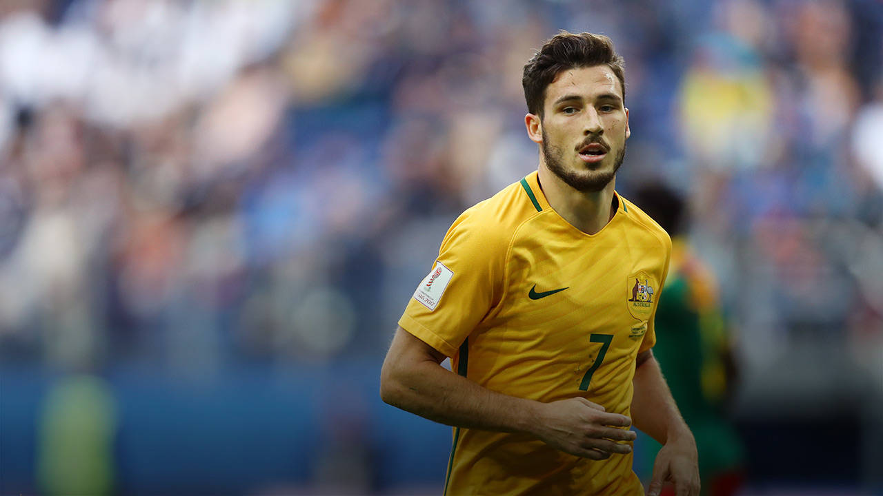 Australia National Football Team Running Mathew Leckie Wallpaper