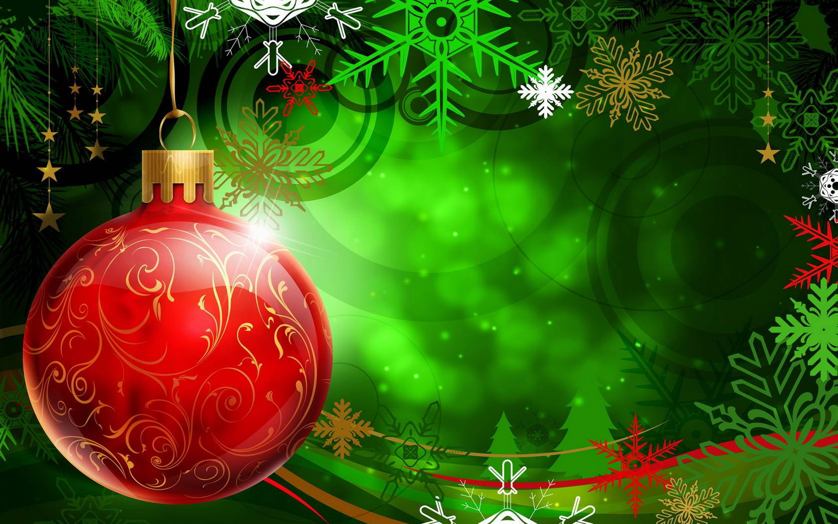 Australian Christmas Green Design Wallpaper