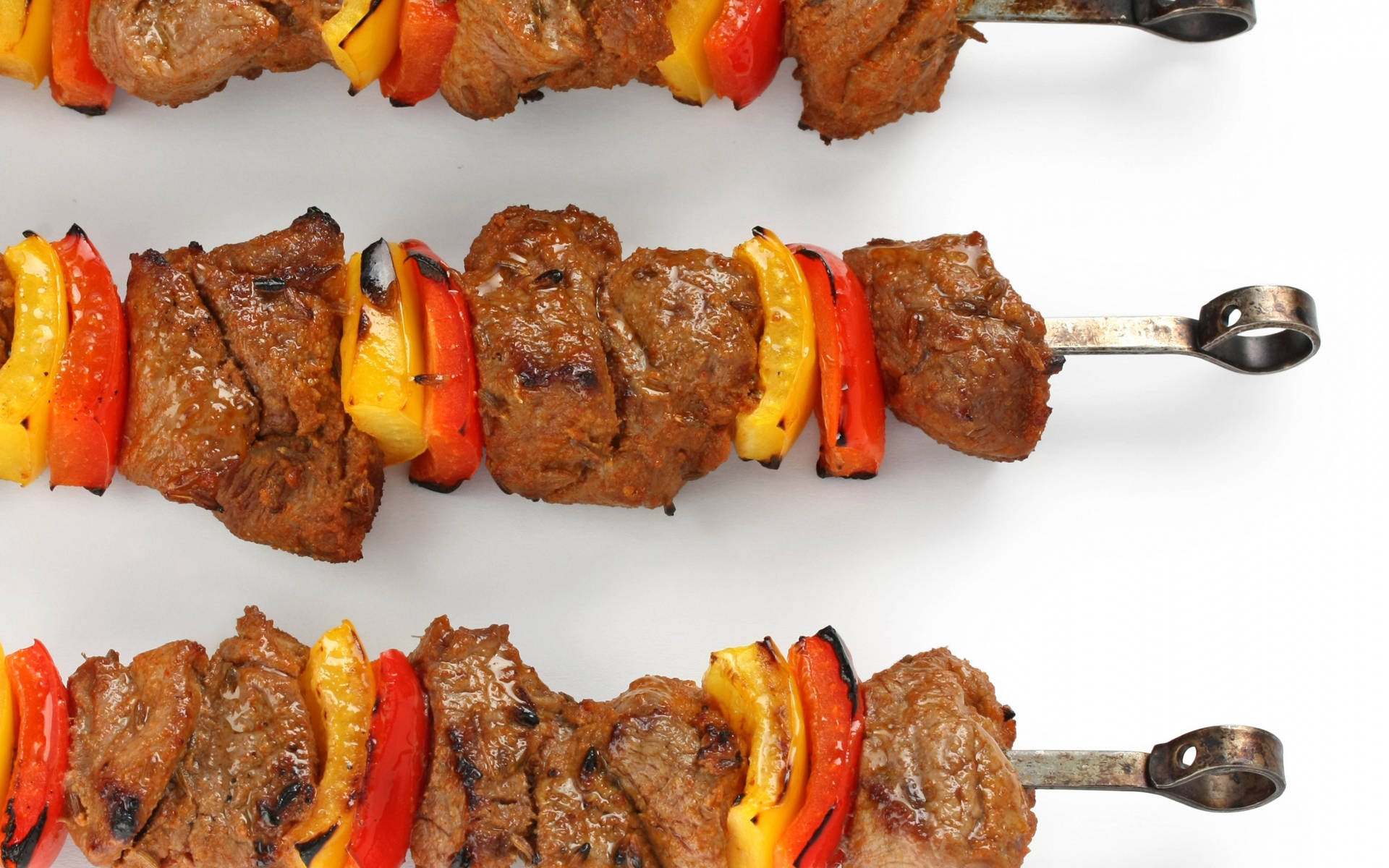 Authentic Brazilian Churrasco On Skewers Wallpaper