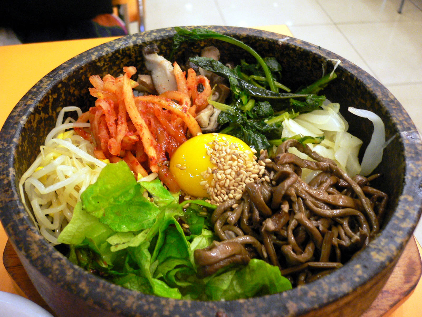 Authentic Korean Bibimbap Bowl Wallpaper