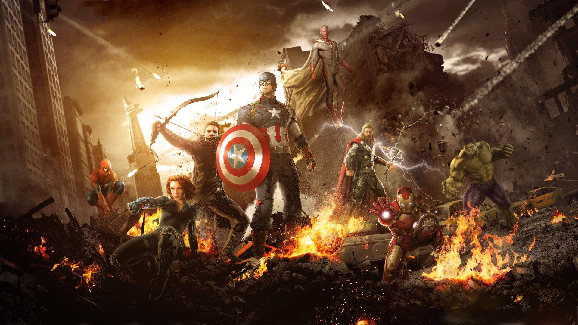 Avengers, Unite! Wallpaper