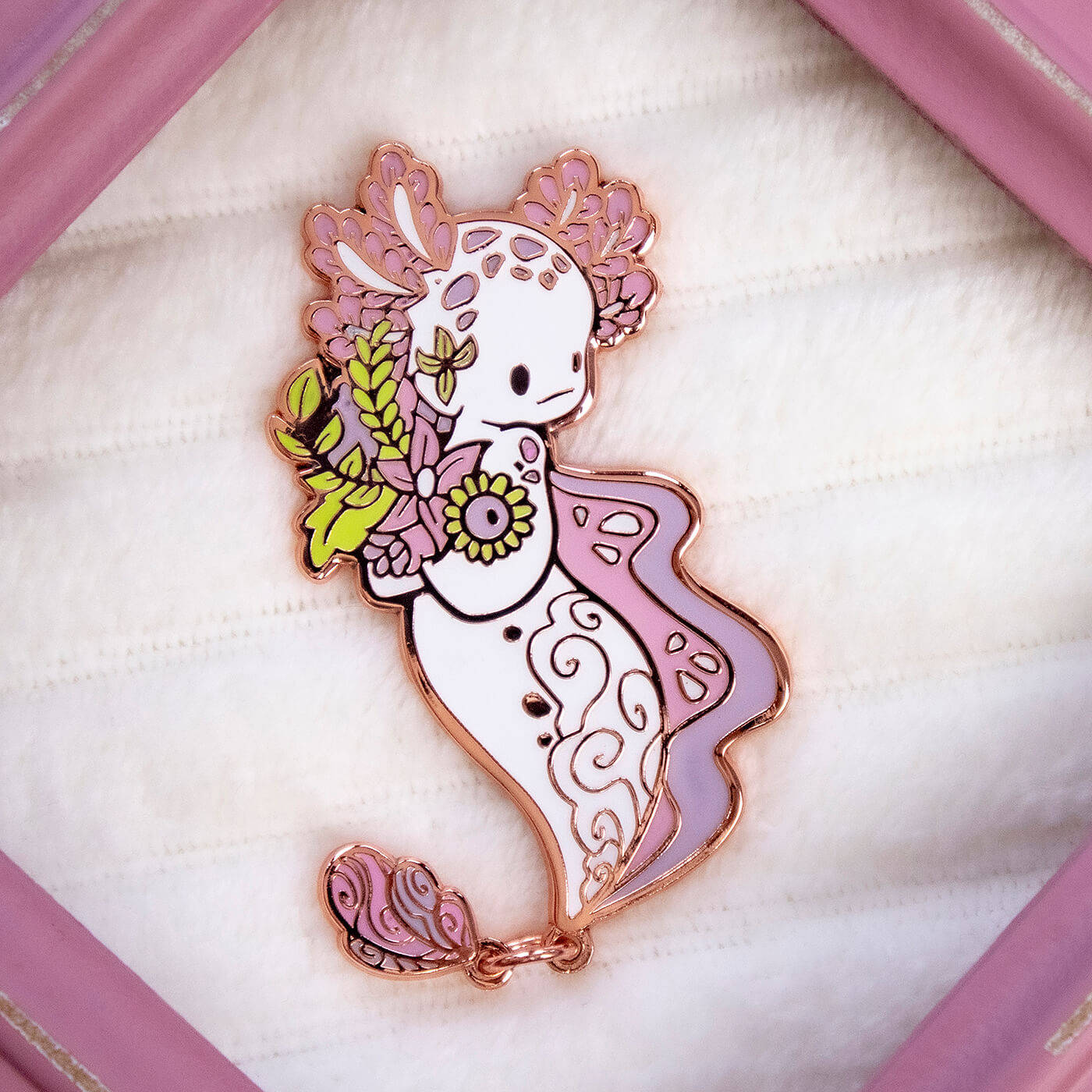 Axolotl Enamel Pin Wallpaper