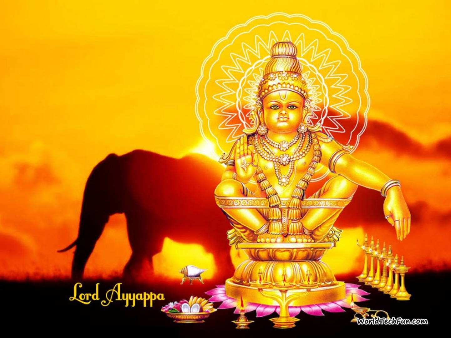 Ayyappan And Elephant Wallpaper