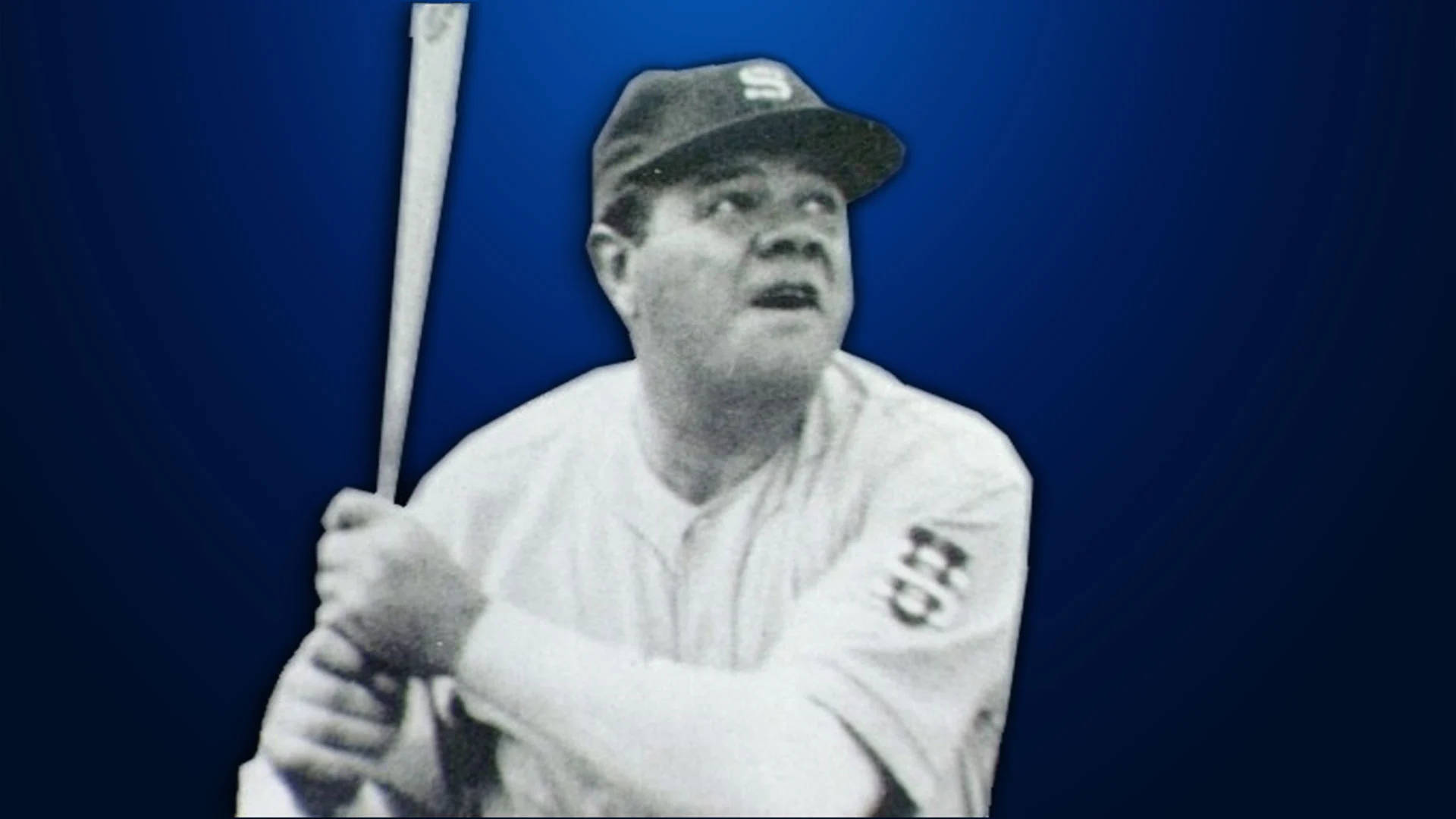 Babe Ruth In Blue Wallpaper