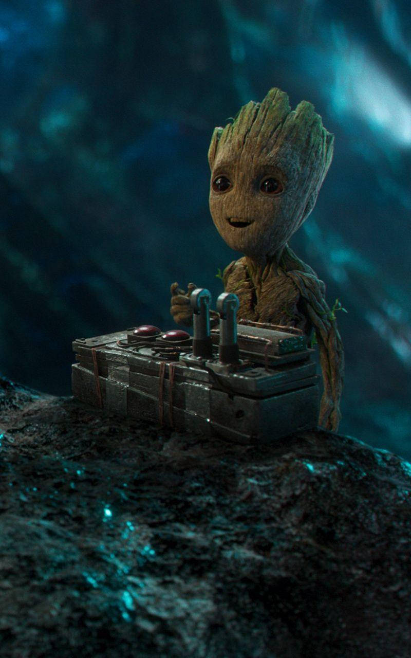 Baby Groot Bomb Switch Wallpaper