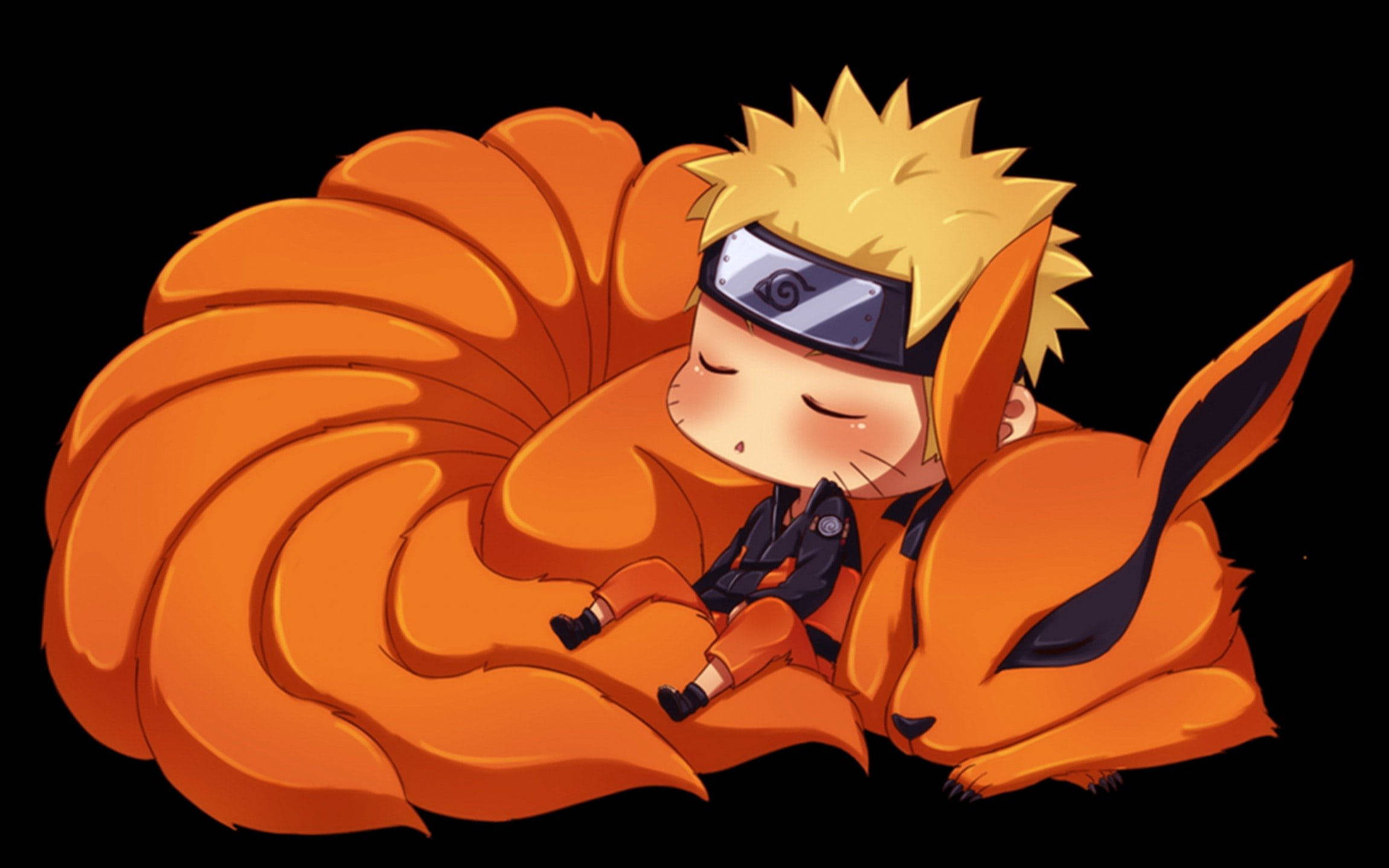 Baby Uzumaki And Naruto Kurama Wallpaper