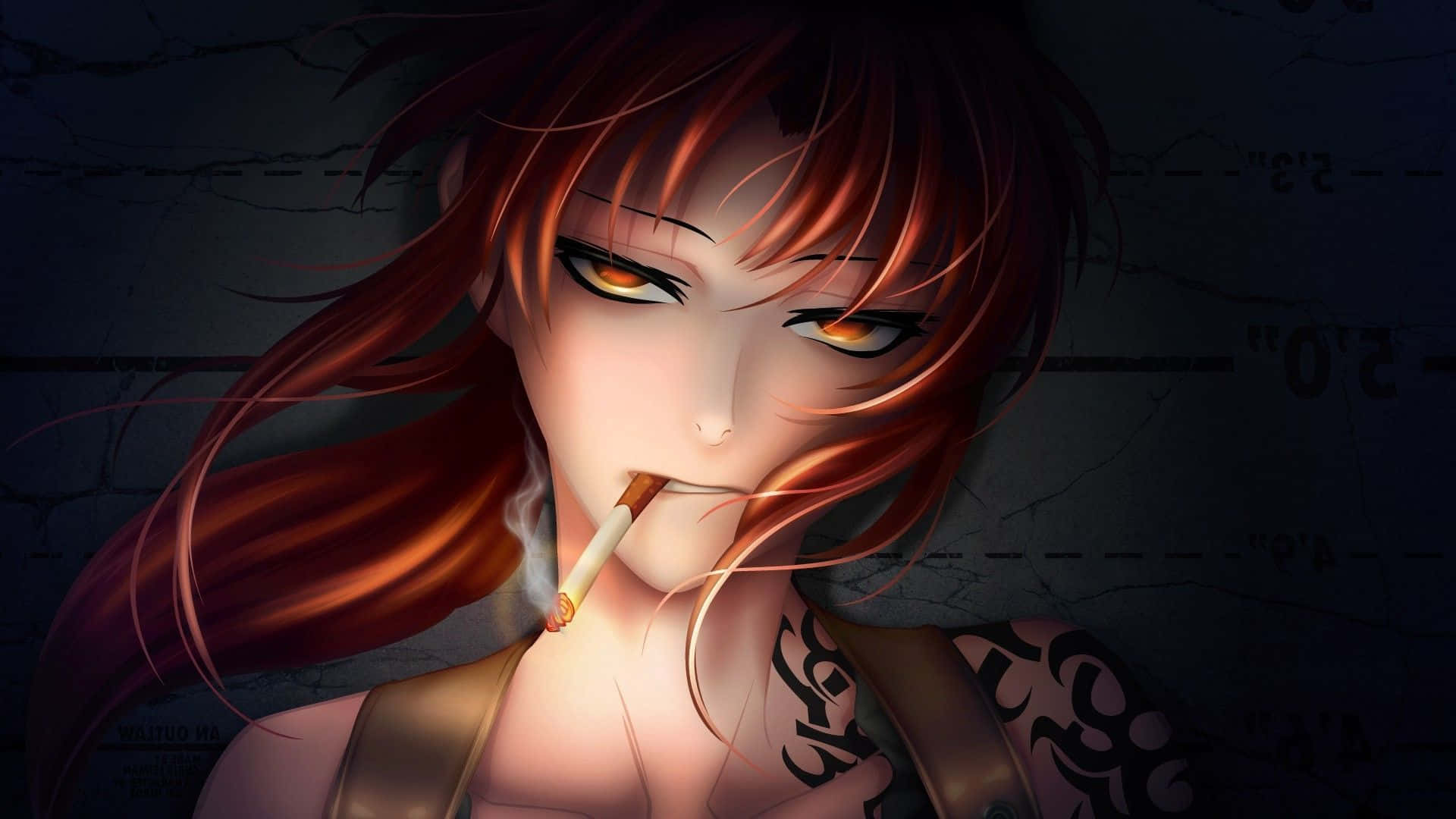 Badass Anime Smoking Revy Wallpaper