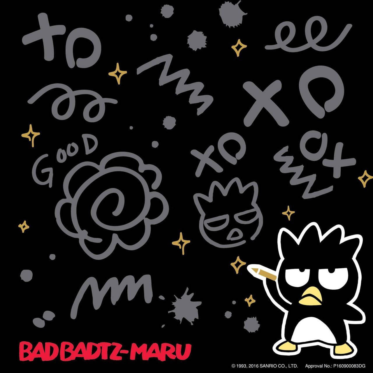 Badtz Maru Sanrio Doodle Art Wallpaper