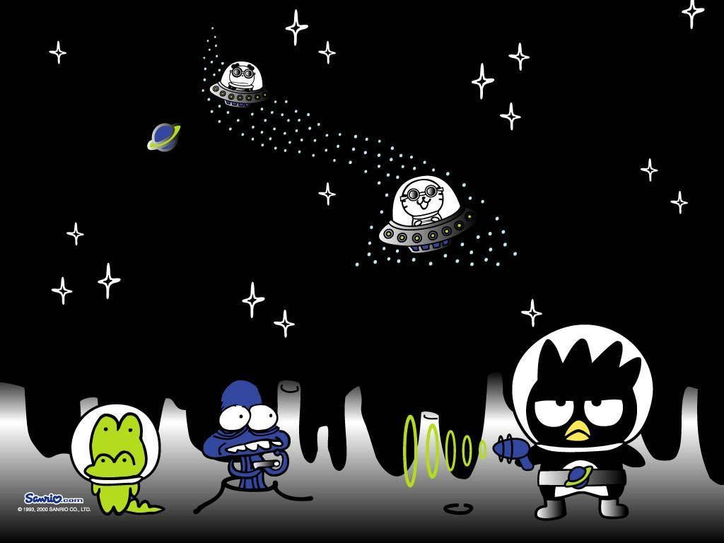 Badtz Maru With Sanrio Aliens Wallpaper