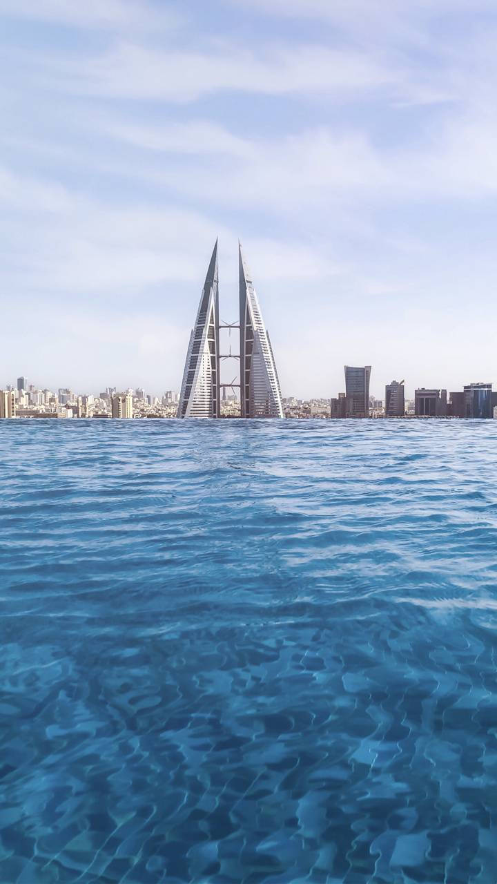 Bahrain Rooftop Pool Wallpaper