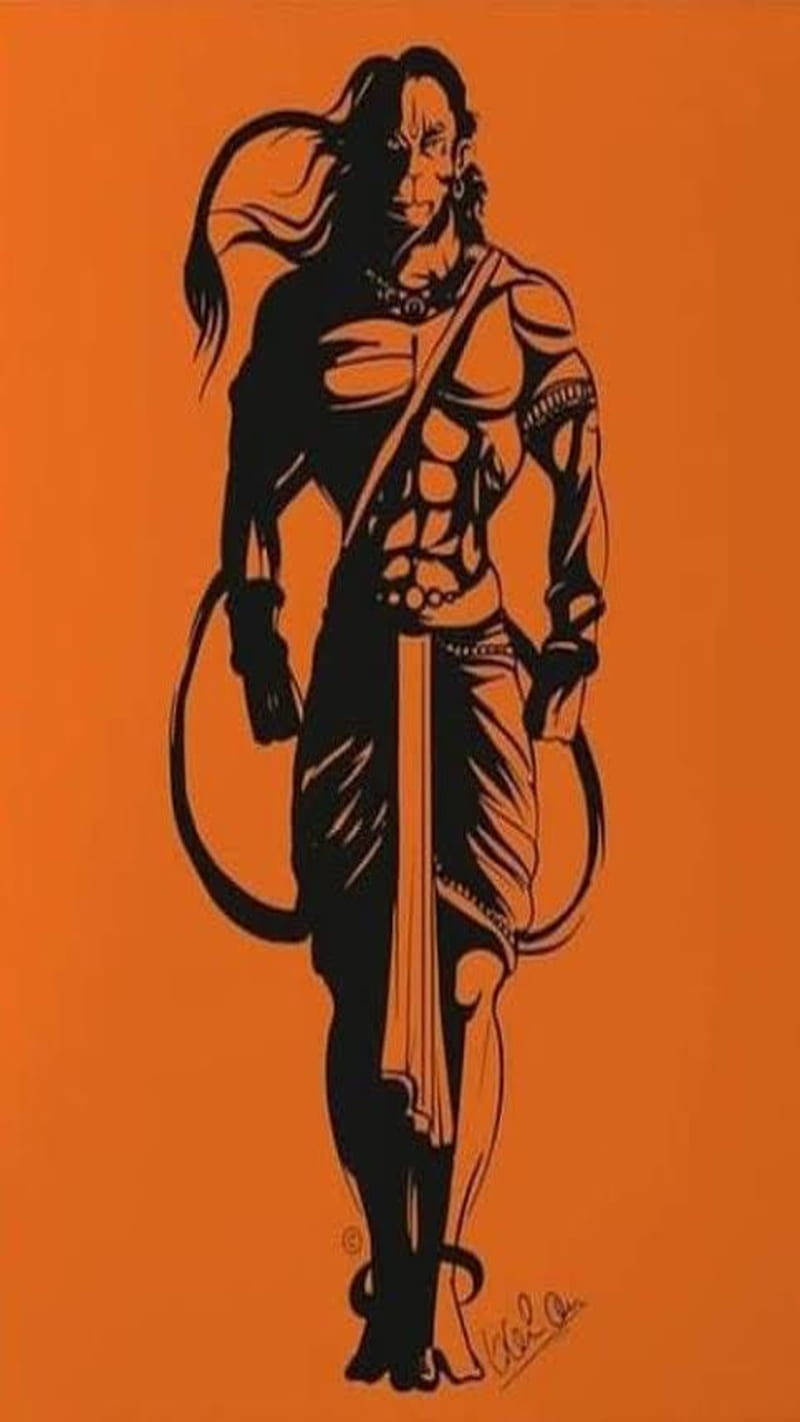 Bajrang Dal Hanuman Standing Hd Wallpaper