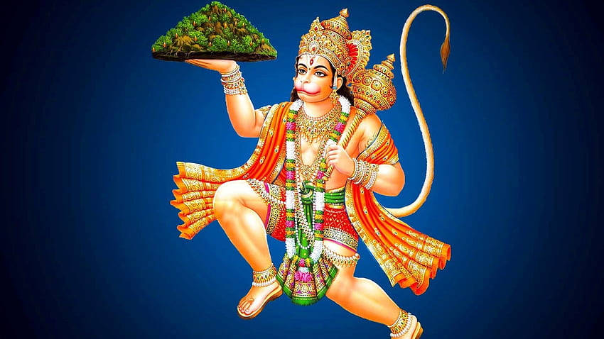 Bajrang Dal's Hanuman Holding Mountain Hd Wallpaper