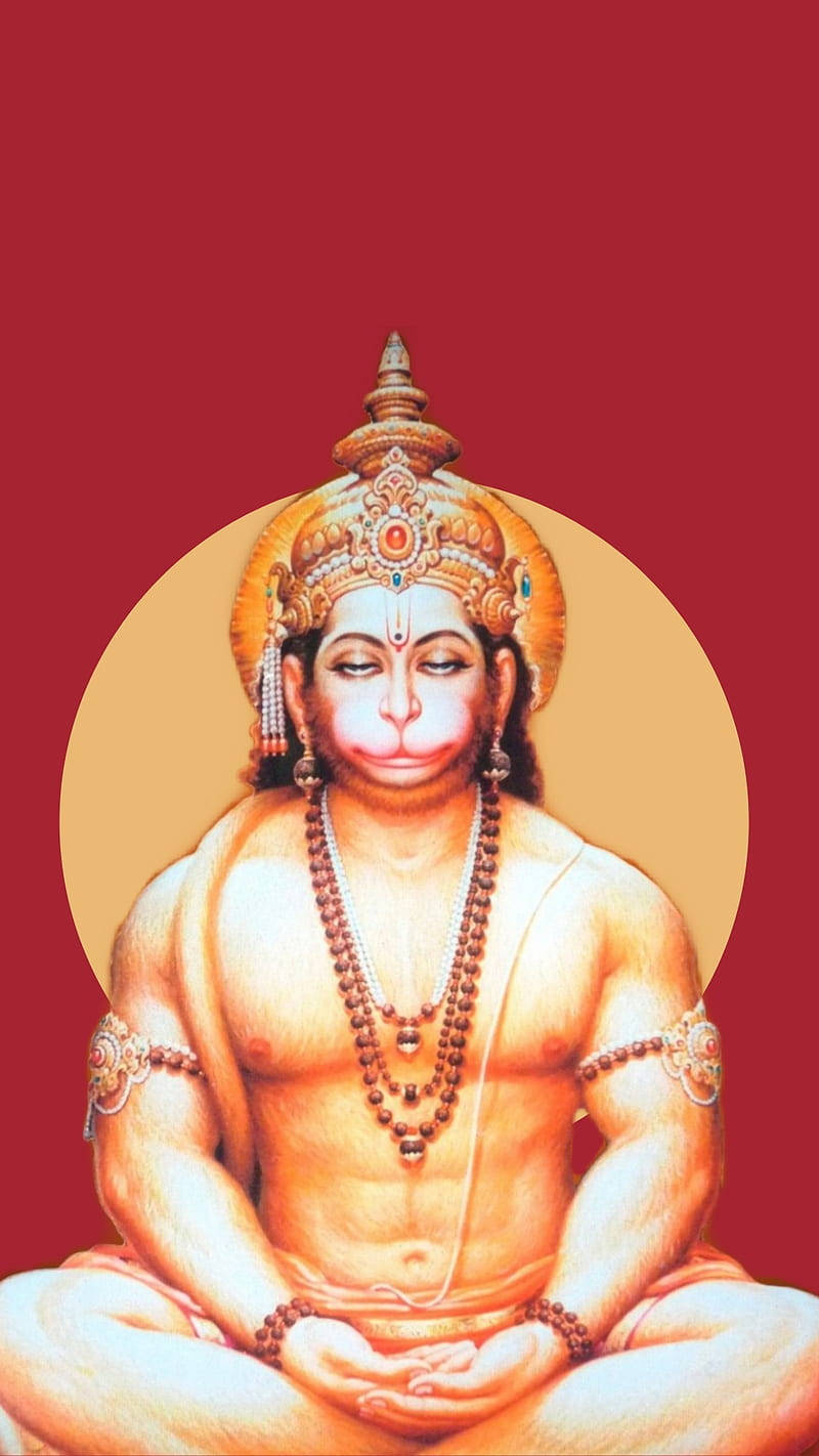 Bajrangbali Meditating Wallpaper