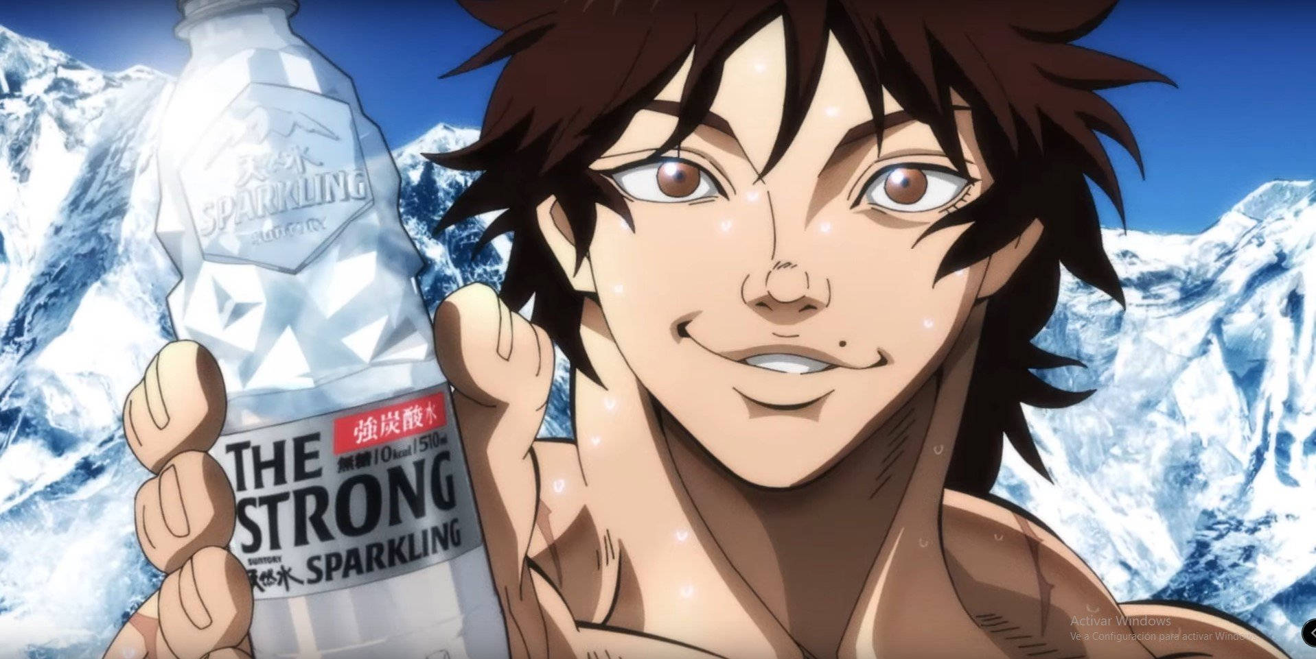 Baki Hanma With Bottled Water Wallpaper